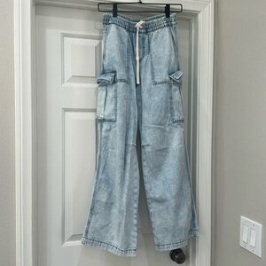 Aerie drawstring cargo jeans